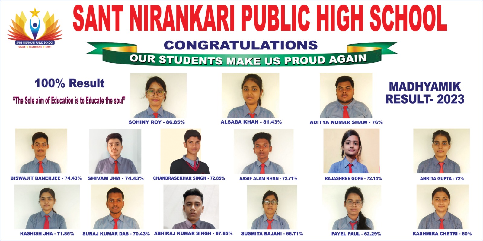 Sant Nirankari Public School Durgapur - Our Gems